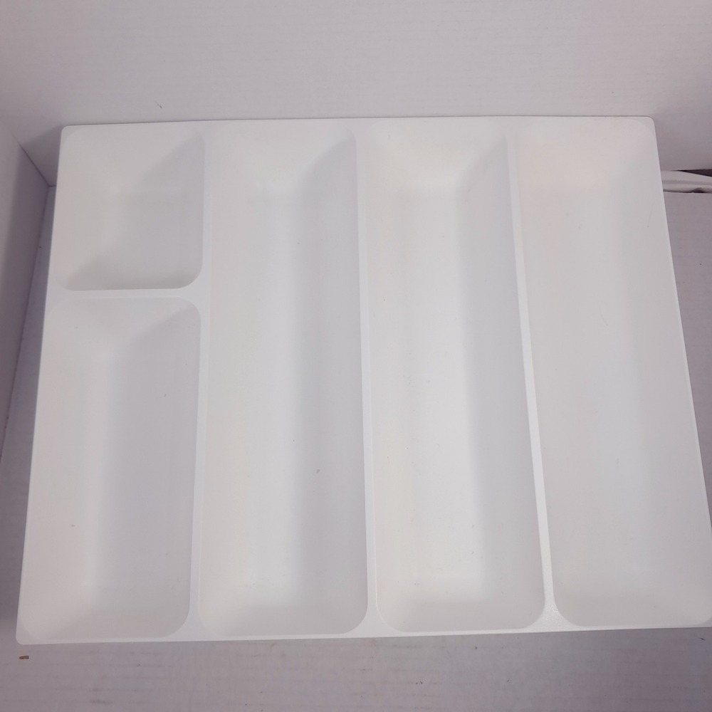 IKEA VARIERA Kitchen Utensil Flatware Tray white Plastic Silverware organizer